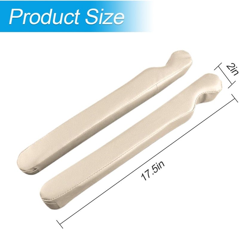 Mandark Car Seat Gap Filler, 2PCS Leather Vehicle Gap Stopper to Fill Between Seat and Console, Automotive Crevice Plug Blocker Accessories from Dropping, Universal for SUV, Sedan, Truck (Beige) - Image 2